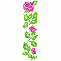 Flowers And Tree Embroidery Design 7 Flowers And Tree Embroidery Design 7